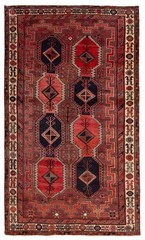 Vintage 4’6″ x 7’7″ Traditional Hand Knotted Vegetable Dye Wool Area Rug