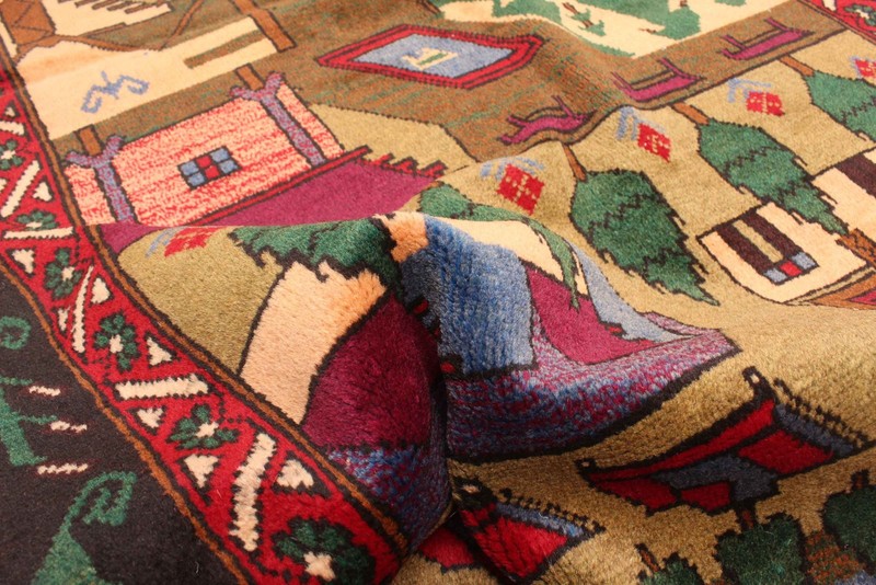 Vintage Traditional Hand-Knotted Area Rug 3'5" x 5'11" Oriental Wool Carpet gallery