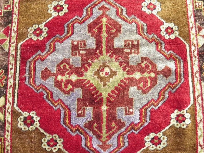 Vintage Turkish Carpet, Bedroom Rug, Handmade Wool Konia Rug, Teppiche 39"x62" gallery