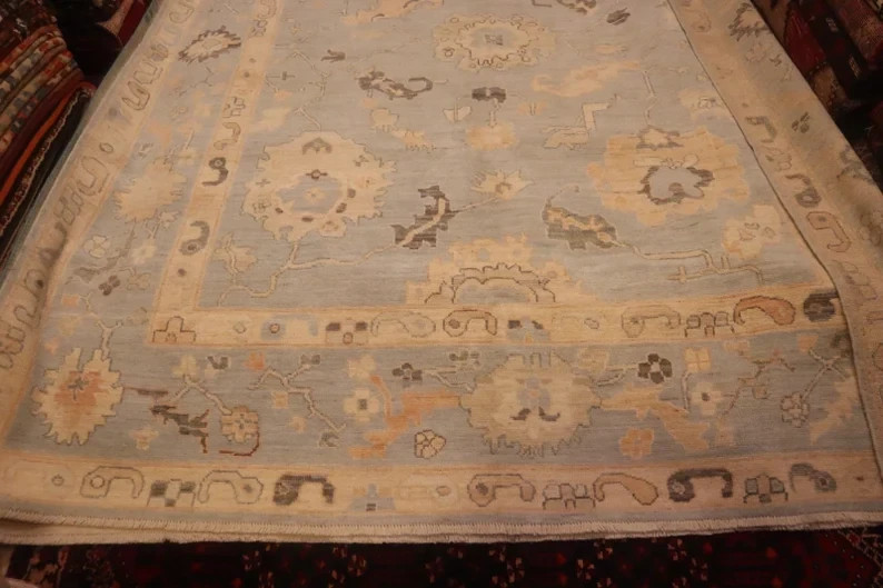 235 X 300 CM Stunning Natural Vegetable Dye Contemporary Oushak Turkoman Carpet gallery