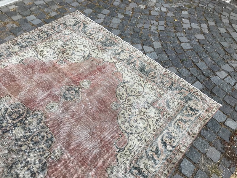Bohemian Large Rug, Turkish Vintage Rug, Handmade Wool Rug, 6,5 x 10, ft gallery