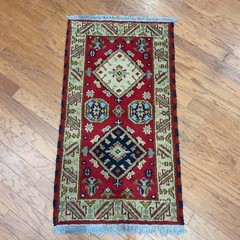 Handmade Indo Kazak Wool Rug 2′ X 3′