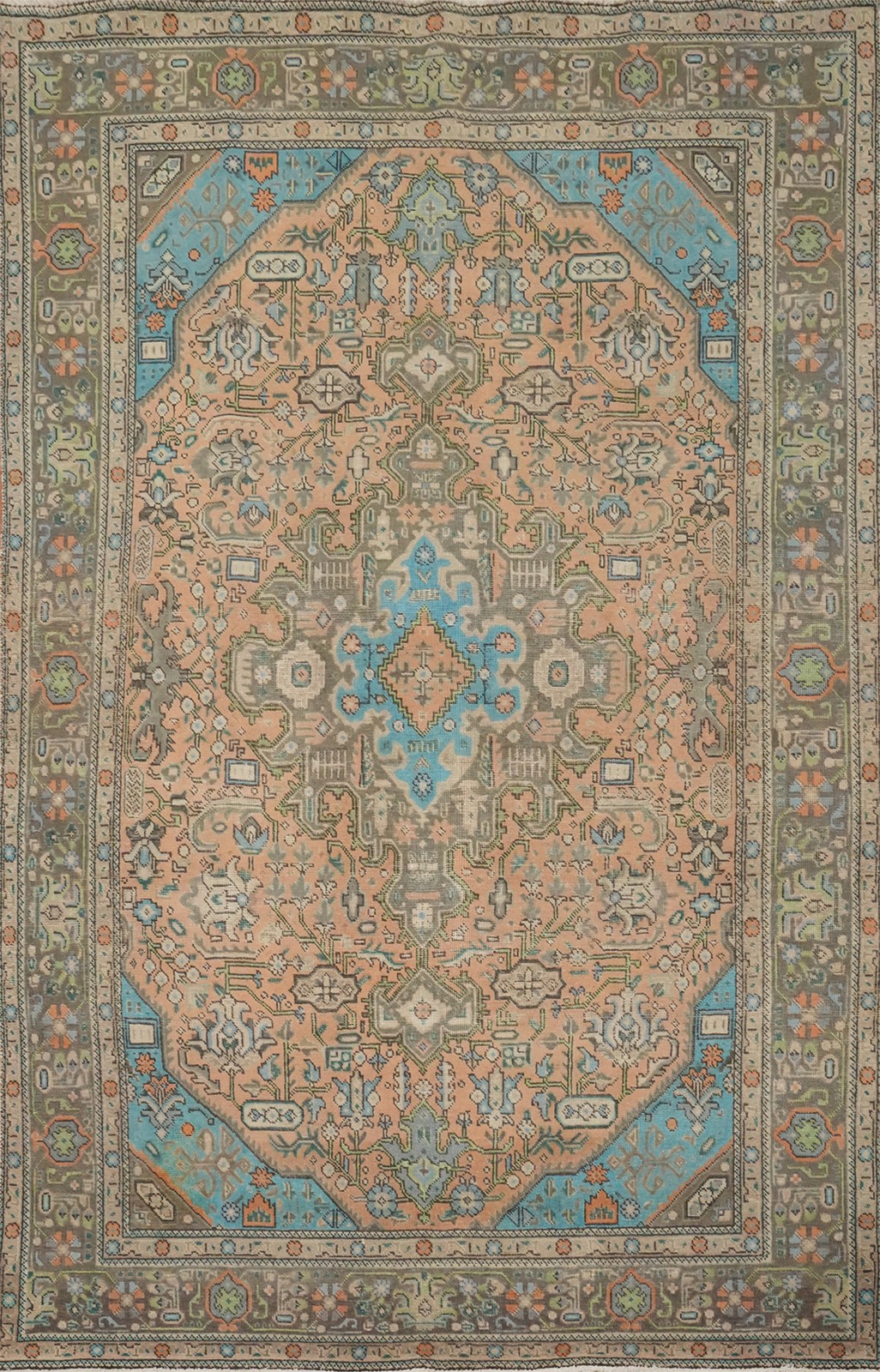 Artfully Crafted Traditional Rug 6x9 ft Handmade with Detailed Design Elements gallery