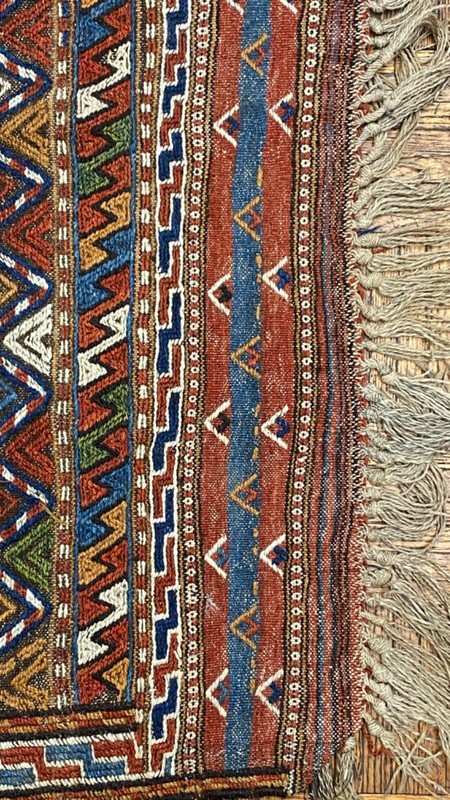 Kurdish Soumac, 5'4 x 8'11", ca. 1890 gallery