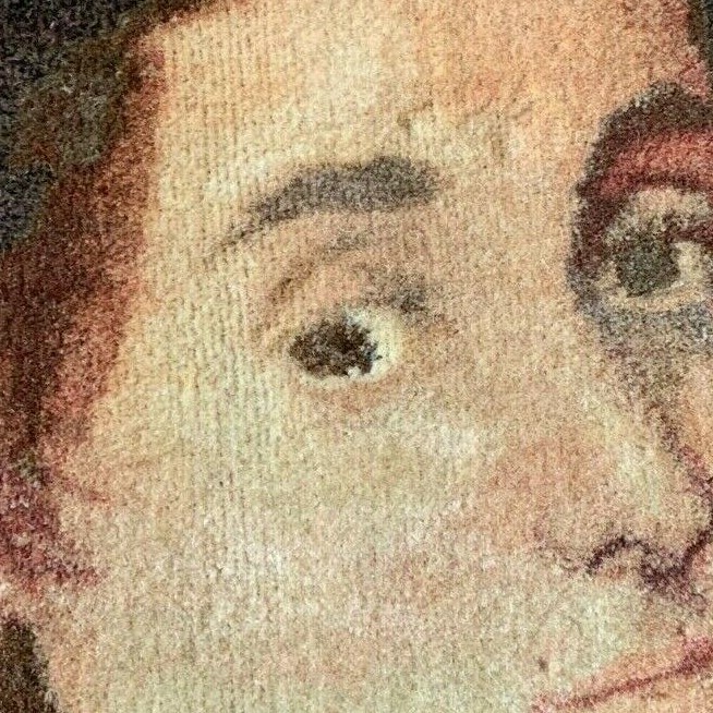 Antique Erly 19Th Century hand woven Portrait of (Raphael 1483-1520) gallery