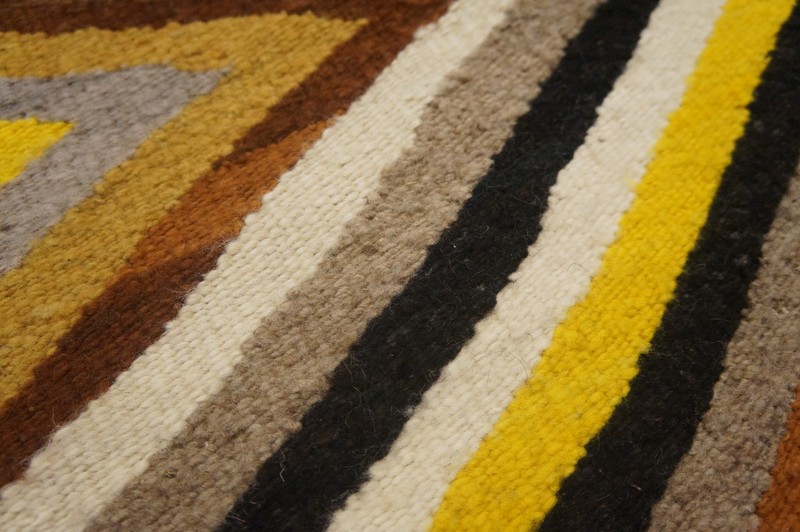 1'x2' Small Square Tribal Antique Geometric Native American Navajo Flatweave Rug gallery