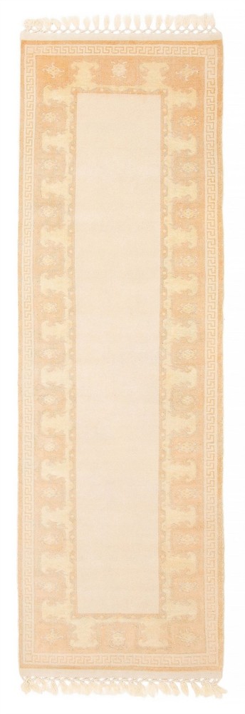 Vintage Hand-knotted Runner Rug 2'9" x 8'10" Traditional Oriental Wool Carpet