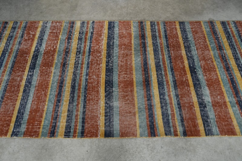 3x11 ft, turkish rug runner, hand-knotted vintage runner, oushak runner rug, 216 gallery