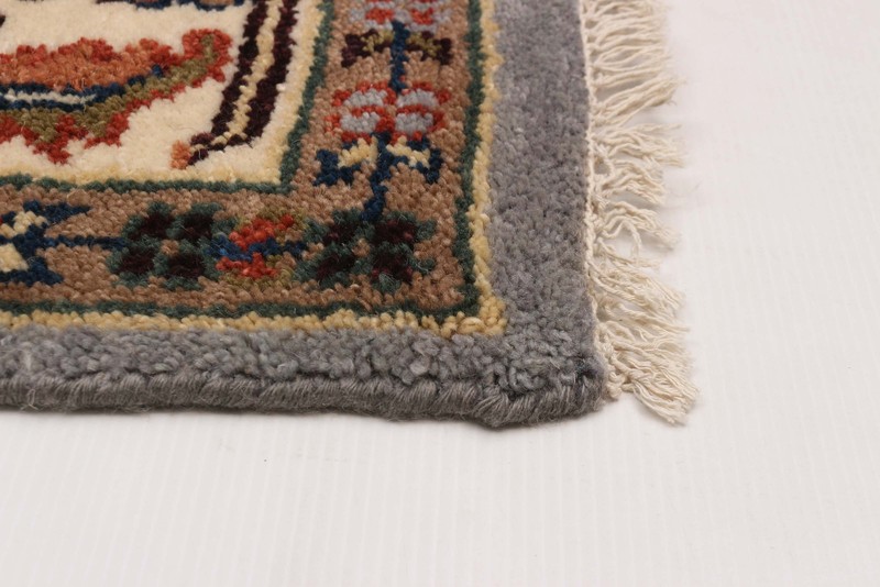 Vintage Geometric Area Rug 8'0" x 9'11" Traditional Hand-Knotted Wool Carpet gallery