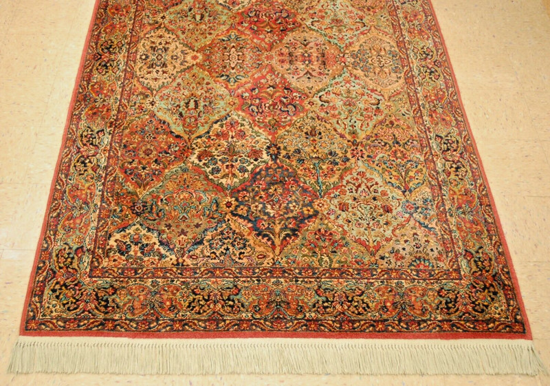 AUTHENTIC KARASTAN MULTICOLOR PANEL KIRMAN PATTERN #700-717 RUG CARPET 5'9" x 9" gallery