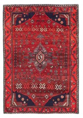 Vintage Hand-Knotted Carpet 4’8″ x 6’9″ Traditional Oriental Wool Area Rug