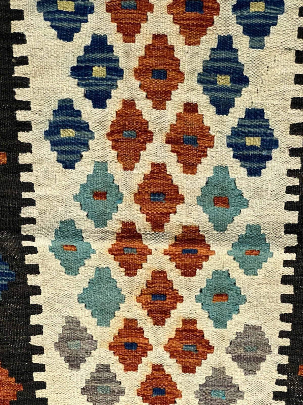 Vintage Kilim Traditional Hand Made Oriental Wool Kilim 5ftx3.2ft 153cmx100cm gallery