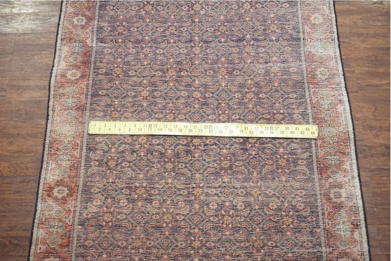 Antique Per'sian Mahal Herati Fish Rug 61x120 Hand Knotted Gallery Runner 1940 gallery