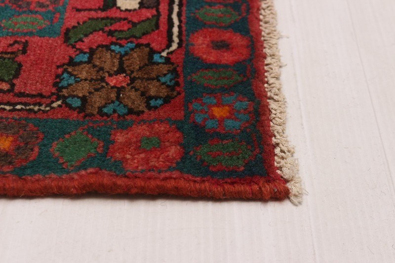 3'6" x 9'11" Vintage Hand-knotted Runner Rug Traditional Oriental Wool Carpet gallery