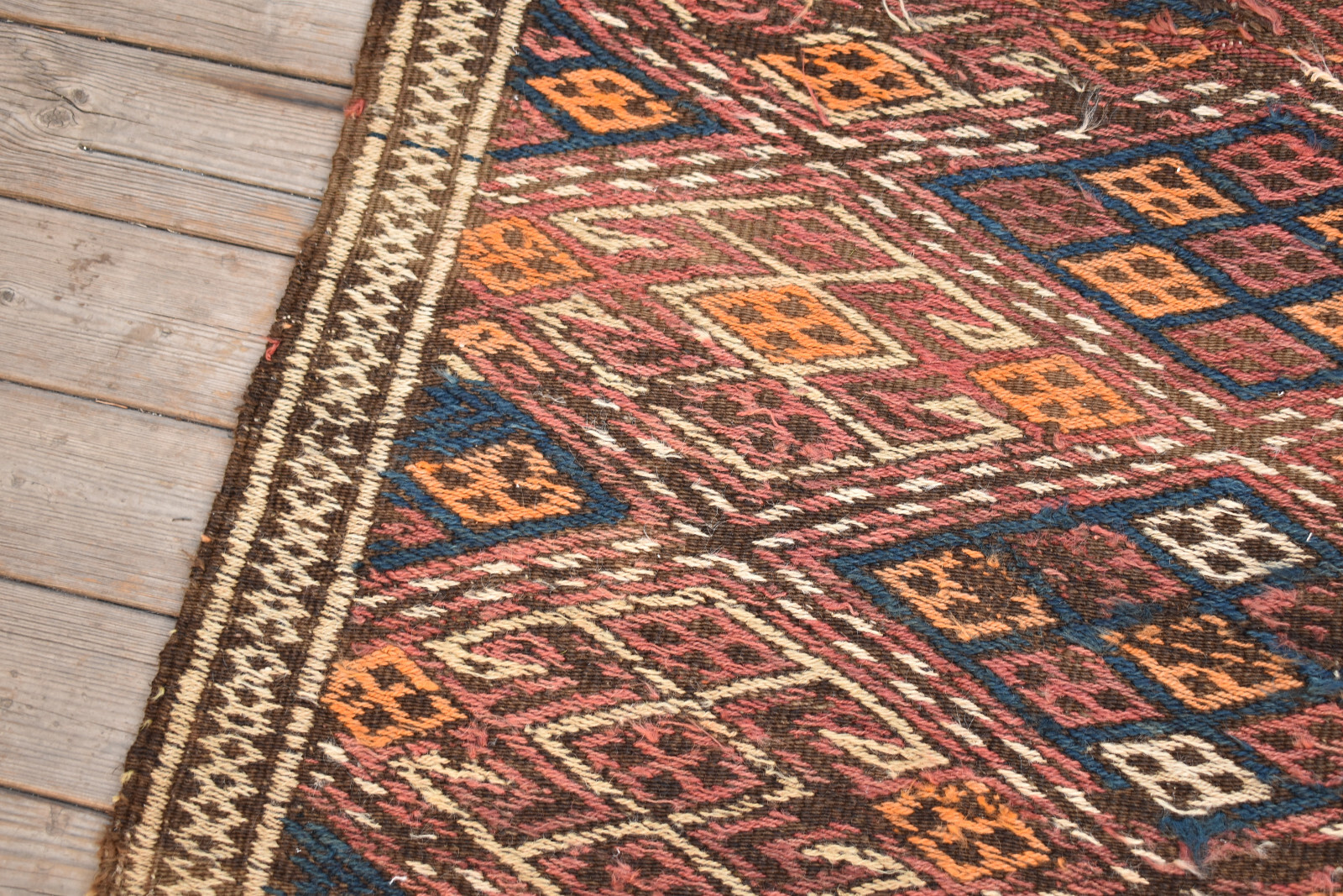 Turkish Kilim Rug 28''x29'' Handwoven Kars Mini Kilim 73x75cm Door Mat Chair Rug gallery