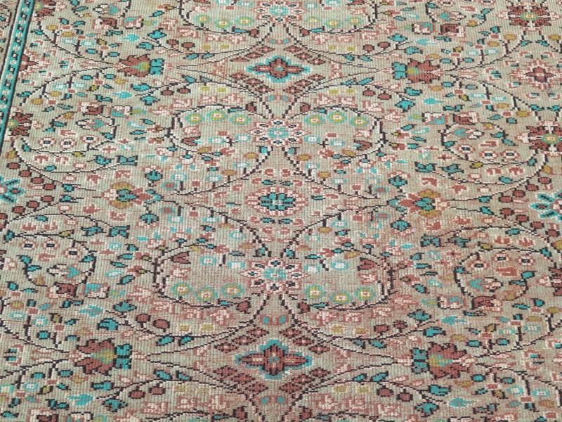 Turkish Rug, Modern Rug, Area Rugs, Vintage Rug, Distressed Wool Carpet 77"x117" gallery