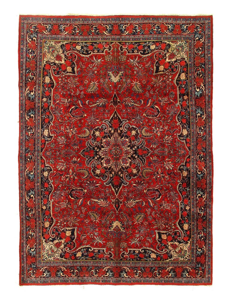 Antique Hand-Knotted 9'x12'5"