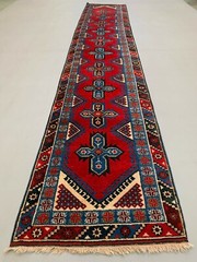 Very Long Turkish Runner 490×88 cm Tribal Rug, Red, Beige, Blue, Vintage