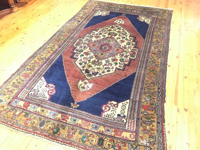Antique 1900-1939s Exclusive Turkish Wool Pile Tribal Rug Turkey 5’6”x 9’7” gallery