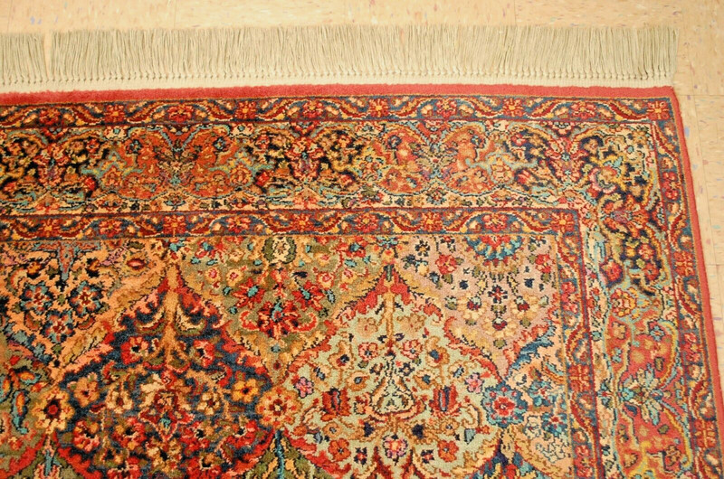 AUTHENTIC KARASTAN MULTICOLOR PANEL KIRMAN PATTERN #700-717 RUG CARPET 5'9" x 9" gallery