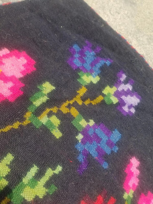 Fine Vintage Traditional Handmade Bessarabian Wool Multicolor Kilim 6.2x3.4 ft gallery