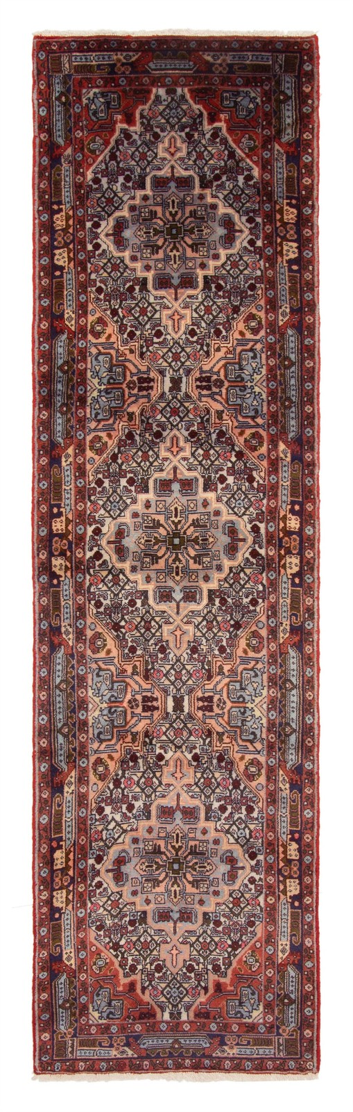 2'7" x 9'6" Vintage Hand-knotted Runner Rug Traditional Oriental Wool Carpet gallery