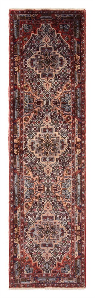 2'7" x 9'6" Vintage Hand-knotted Runner Rug Traditional Oriental Wool Carpet