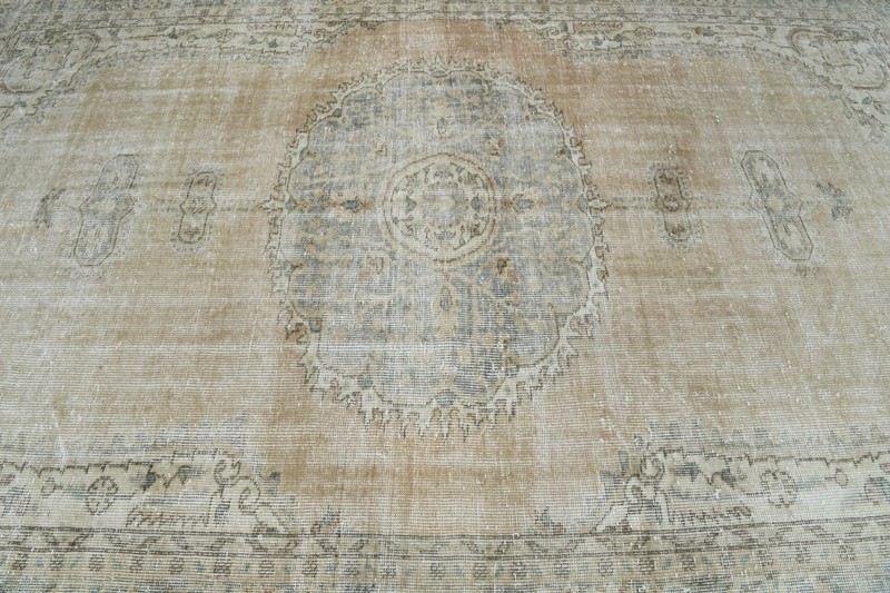 5x9 area rug, turkish wool rug, hand-knotted vintage rug, oushak rug,763 gallery