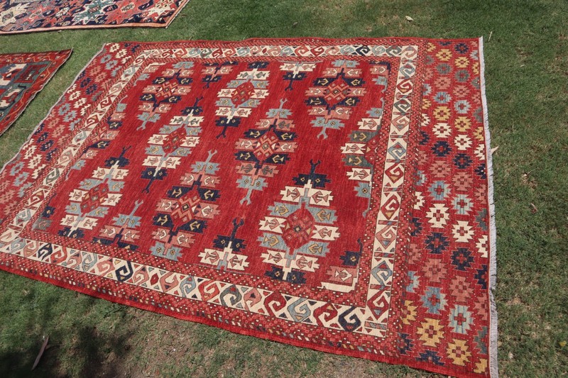 COLLECTORS ITEM Semi Antique Yamut Turkoman Natural Vegetable Dye Fine Woven Rug gallery