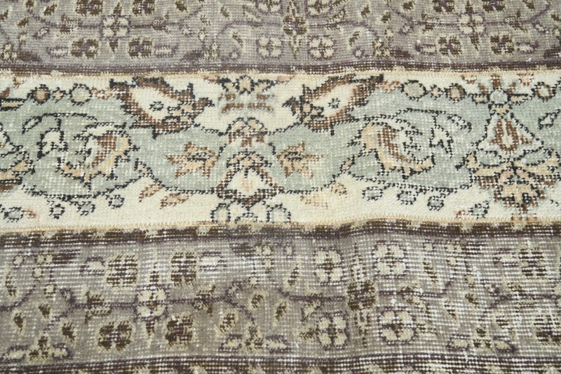 handmade faded vintage turkish runner rug 2x7 wool neutral oushak runner,177 gallery