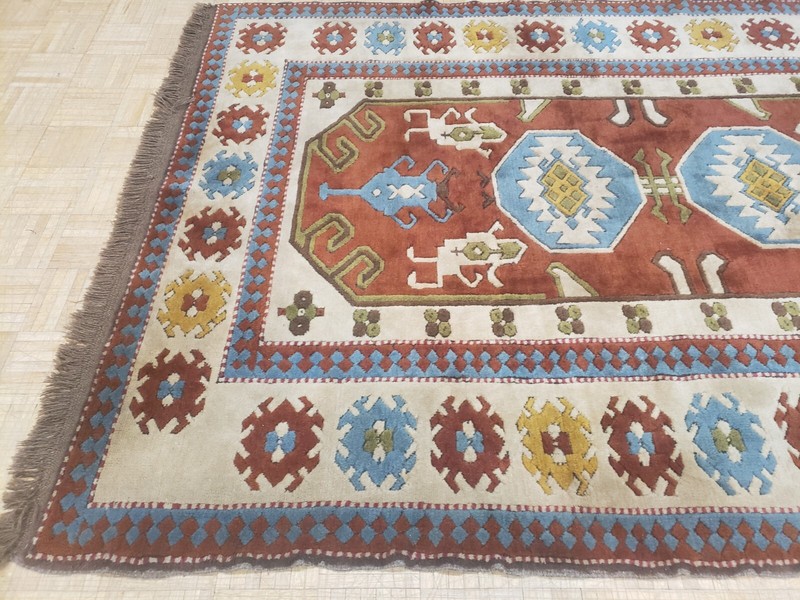 5x8 TURKISH KARAJEH ANTIQUE AUTHENTIC HAND WOVEN 100% WOOL ORIENTAL RUG FINE gallery