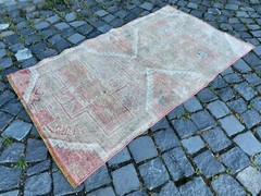 Accent rug,Vintage rug, Handmade rug, Area rug, Wool rug, Carpet 2,6 x 4,5 ft