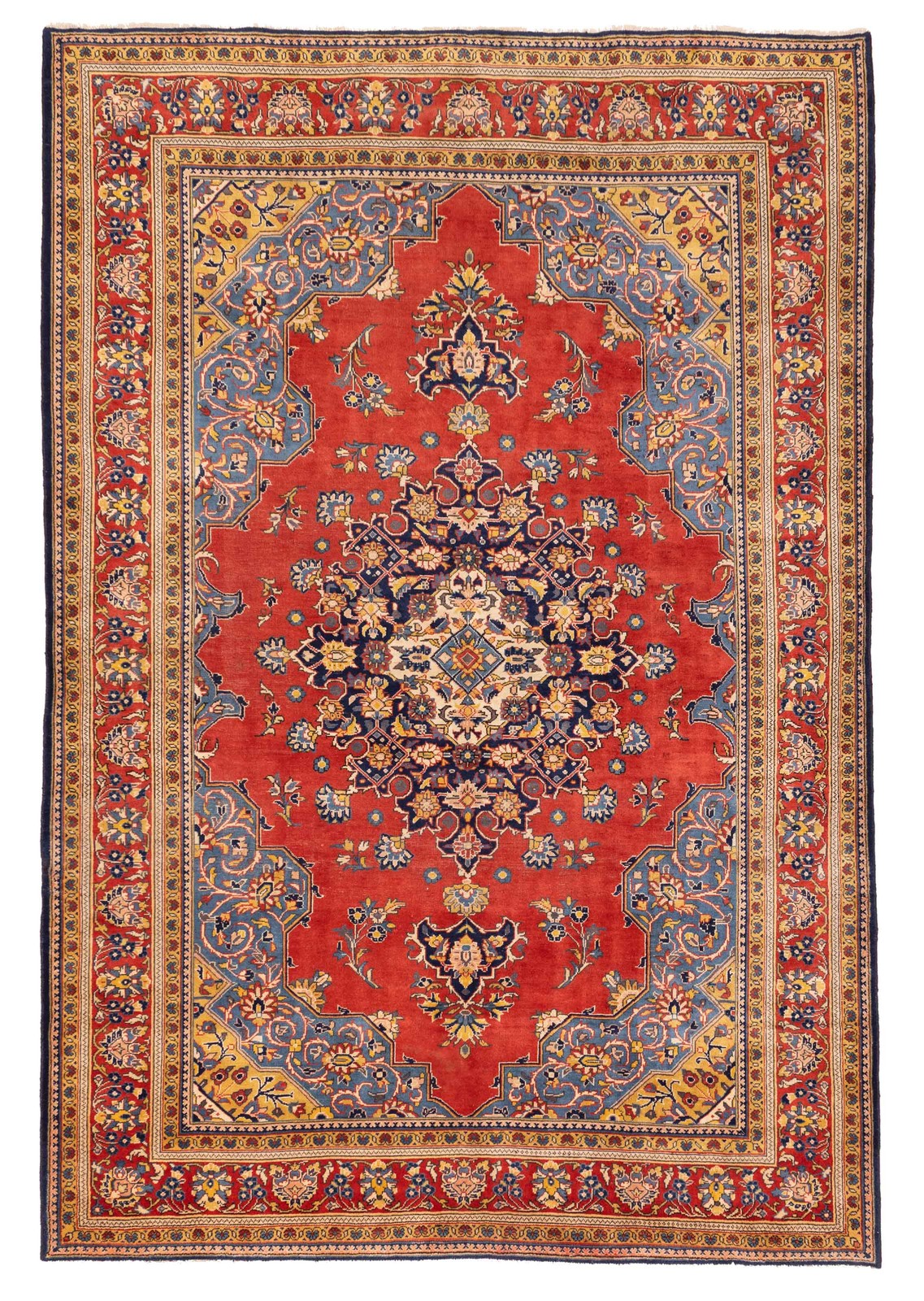 Traditional Vintage Hand-Knotted Area Rug 7'5" x 10'6" Oriental Wool Carpet gallery