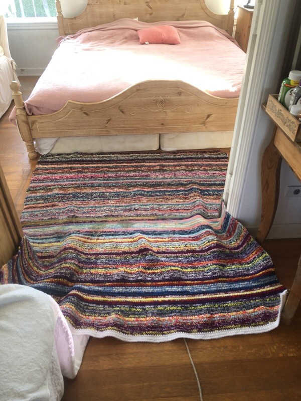 Vintage Handmade Colorful Square Folk Art Farmhouse Cabin Wool Area Rug 64 By 57 gallery