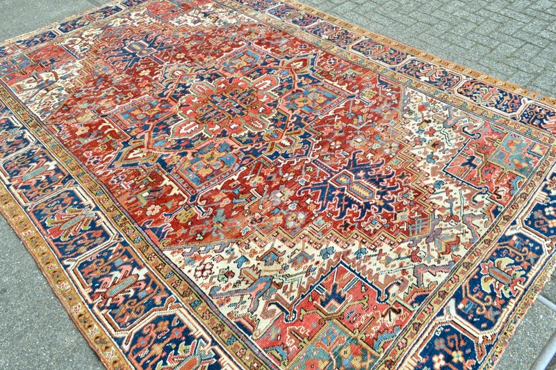 GORGEOUS ANTIQUE SERAPI HERIZ REGION RUG 10.5'' X 7,6'' gallery