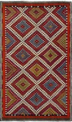 Vintage Hand Woven Area Rug 6’3″ x 10’8″ Traditional Wool Oriental Carpet