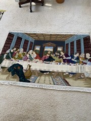 LAST SUPPER RUG 72″ X 50” 529 knots/sq.in SILK FOUNDATION, WOOL & SILK