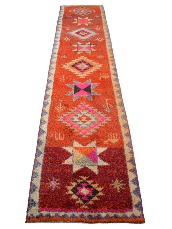 Turkish Runner Rug, HandMade Rug, Tribal Rug Ethnic Rug 3 x 13 ft Kitchen Runner gallery