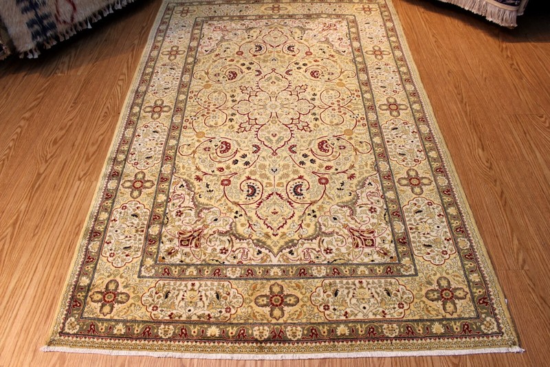 5'x7' TABRIS DESIGN Rug Floral TREE OF LIFE Floral Design FINELY WOVEN knotted gallery