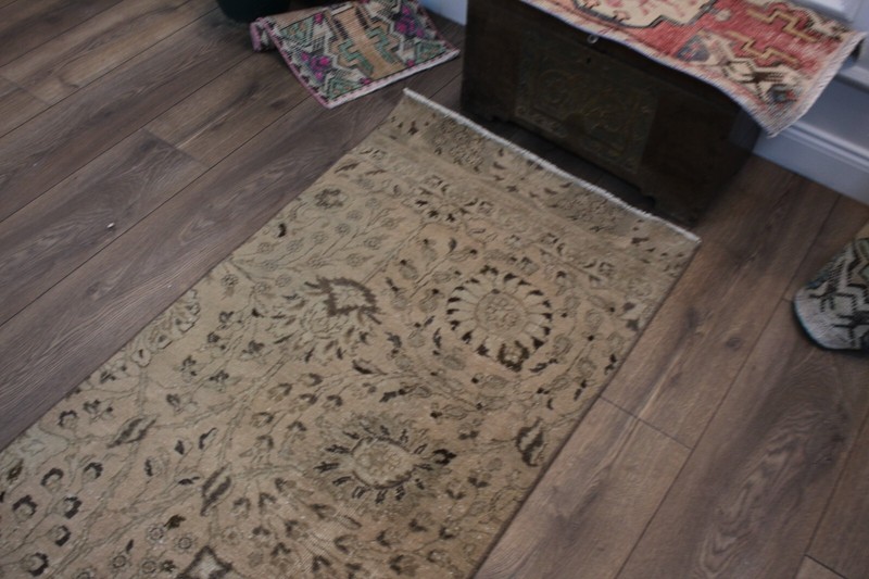 Persian Runner Rug, Vintage Runner Rug, Handmade Runner Rug 2.6 x 10.4 Ft gallery