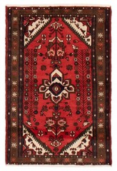 Vintage Traditional Hand-Knotted Area Rug 3’2″ x 4’8″ Oriental Wool Carpet