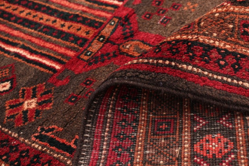 Vintage Traditional Hand-Knotted Area Rug 4'2" x 9'8" Oriental Wool Carpet gallery