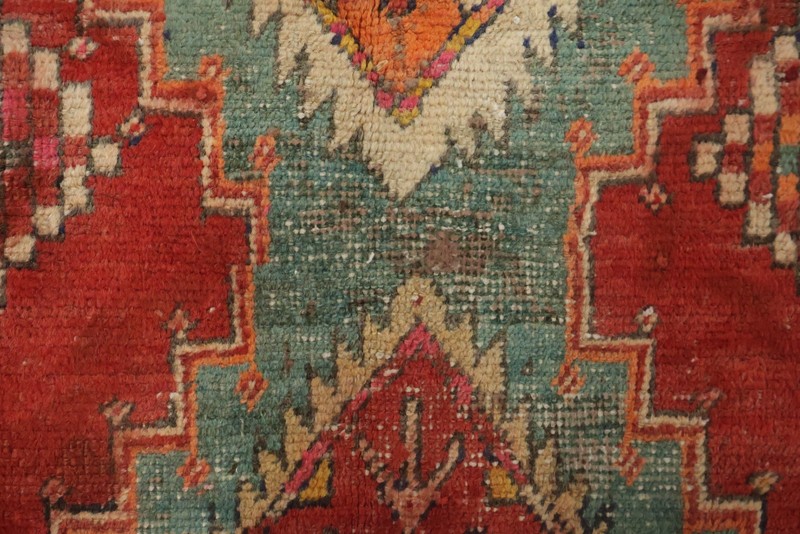 Vintage 9 ft Runner Rug 3x9 Geometric Wool Hand-made Traditional Tribal Carpet gallery