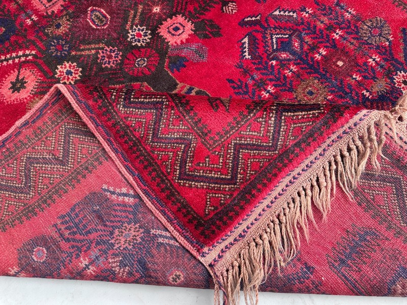 6 X 3'7 ft Vintage Guldan Natural Vegetable Dye Tribal Belouch Nomad Carpet gallery