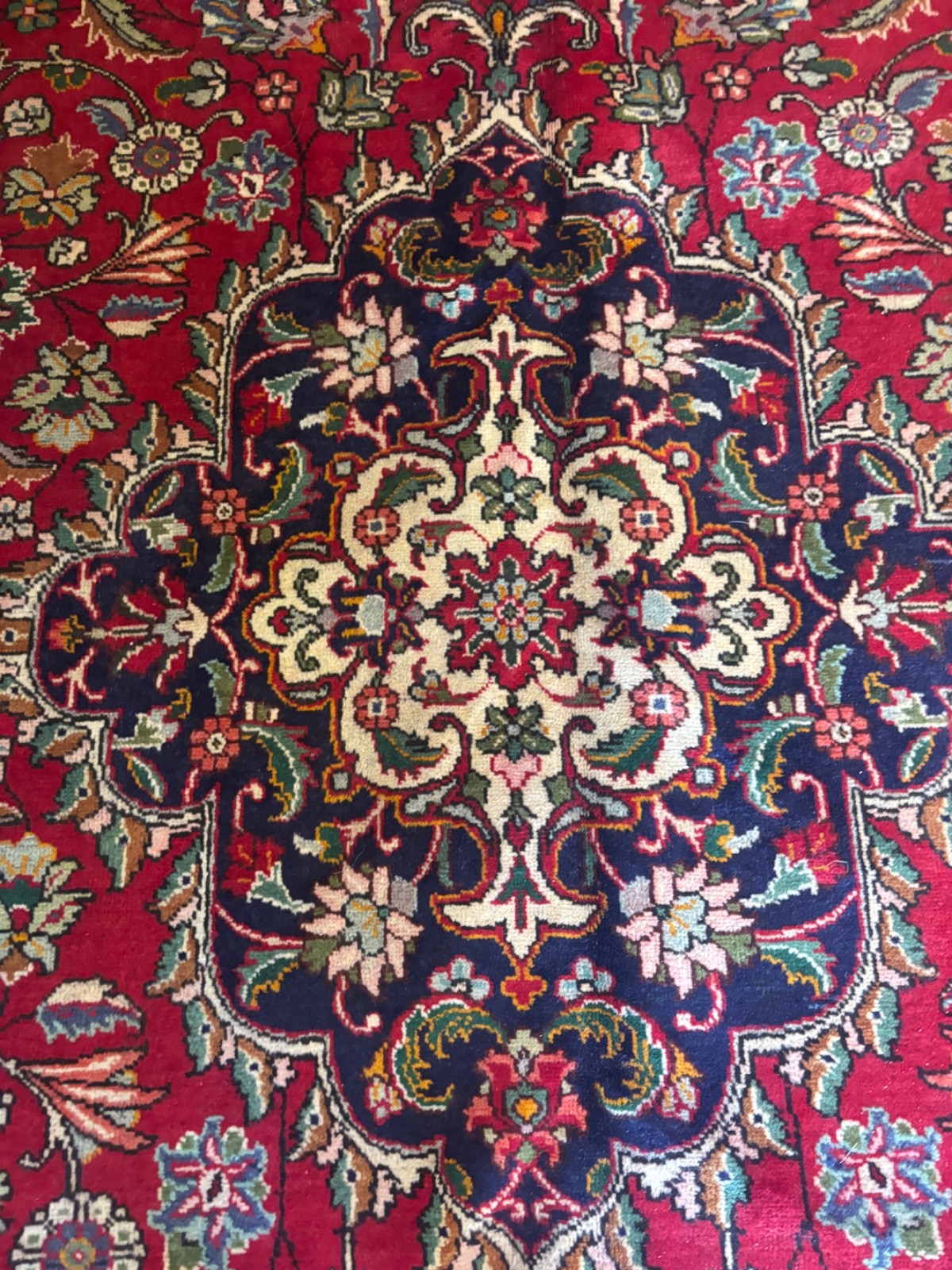 SIMI ANTIQUE. HAND MADE. 12X10. EXCELLENT CONDITION. FULL PILE.TAB.RIZ gallery