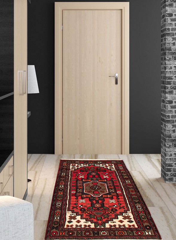 Vintage Hand-Knotted Carpet 3'1" x 5'9" Traditional Oriental Wool Area Rug gallery