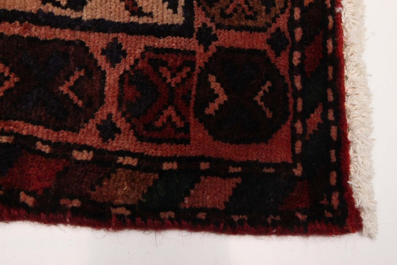 3'5" x 10'7" Vintage Hand-knotted Runner Rug Traditional Oriental Wool Carpet gallery