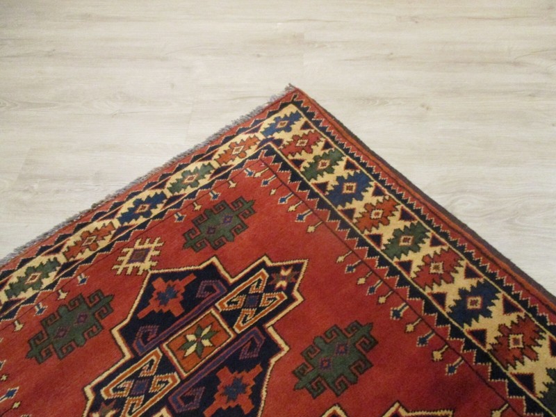 10 FEET RUNNER CAUCASIAN KAZAK TRIBAL HANDMADE-KNOTTED FINE SOFT WOOL RUG 581401 gallery