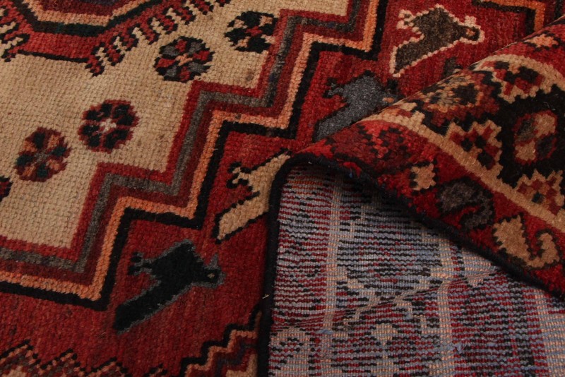Vintage 5'2" x 9'3" Traditional Hand Knotted Vegetable Dye Wool Area Rug gallery
