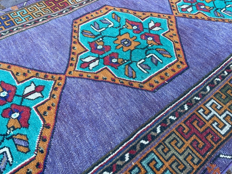 Bohemian Runner Rug, Turkish Vintage Rug, Handmade Wool Rug, 3,3 x 10, ft gallery